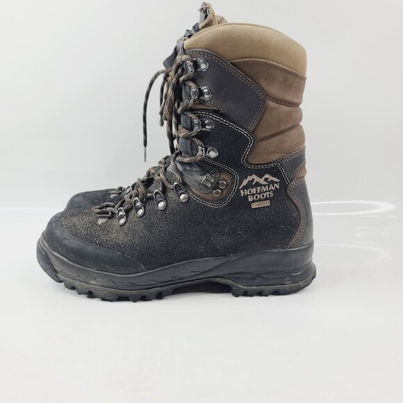 Hoofman Men's Brown Black 8'' Armor Pro Leather Vibram Ankle Hunting Boots Sz 7 - Picture 2 of 7